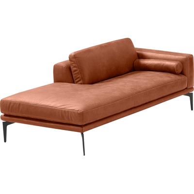Ottomane EGOITALIANO "Masu, Design trifft super Sitzkomfort, mit toller Detailverarbeitung", rot (brick), B:182cm H:95cm T:97cm, Leder u00bbBULLu00ab (echtes Rindsleder). Geschliffenes, pigmentiertes und behandeltes Rindsleder mit einer Dicke von 1,... Image