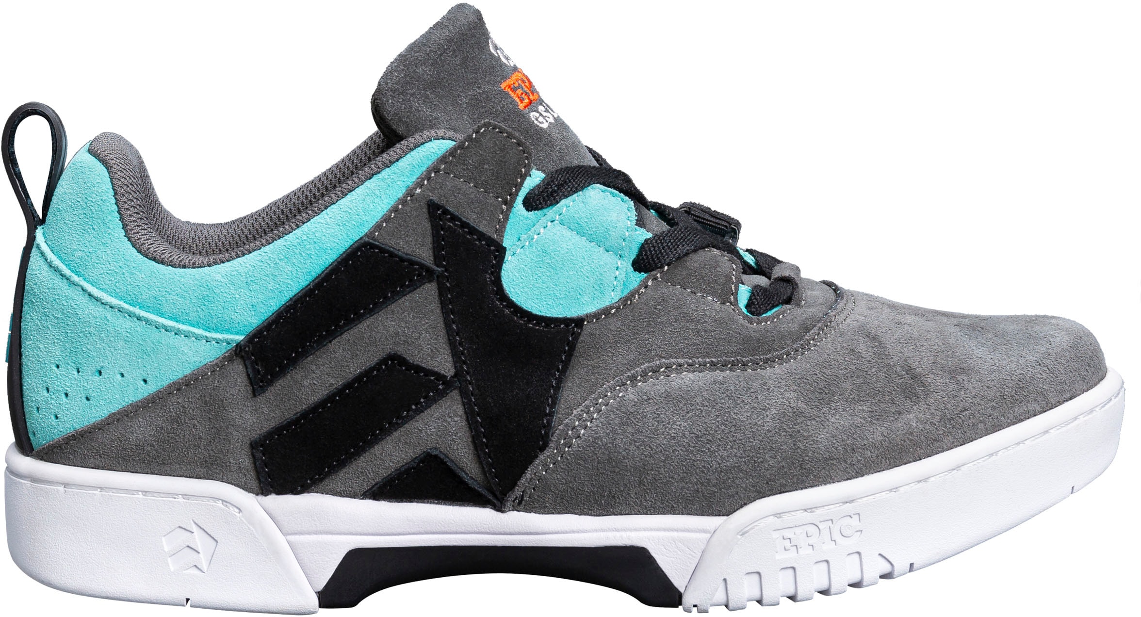 Gleitschuh EPIC GRINDSHOES "Hype/Dash" Gr. 41, blau (grau, türkis, schwarz, weiß), Inlineskates_Rollschuhe, 41 (bis ), Leder