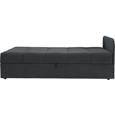 Schlafsofa ALINA "Marla", grau (basaltgrau eqe 129), B:205cm H:73cm T:91cm, Chenille EQE (100% Polyester), Sofas, inkl. Stauraum, Armlehne wahlweise links ode rechts Image