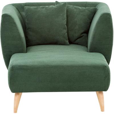 Loveseat INOSIGN "Colori", grün (moosgrün), B:108cm H:84cm T:155cm, 100% Polyester, Sessel