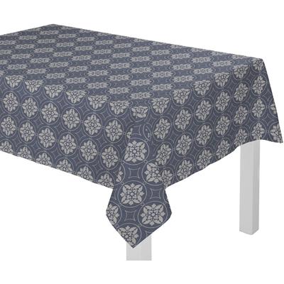 Tischdecke ADAM "Romantic Puligny" Gr. 8, blau (dunkelblau), B:145cm L:220cm, Baumwolle, Tischdecken Image