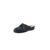 Pantoffel FISCHER, Damen, Gr. 39, grau (grau, blau), Synthetik, Schuhe