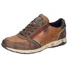 Sneaker LERROS, Herren, Gr. 47, braun (cognac, braun), Lederimitat, casual, Schuhe, Schnürschuh, Freizeitschuh, Halbschuh mit Reißverschluss