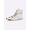 Sneaker ANDREA CONTI, Damen, Gr. 42, gold (weiß, goldfarben), Leder, Glattleder, Rindsleder, modisch, Schuhe