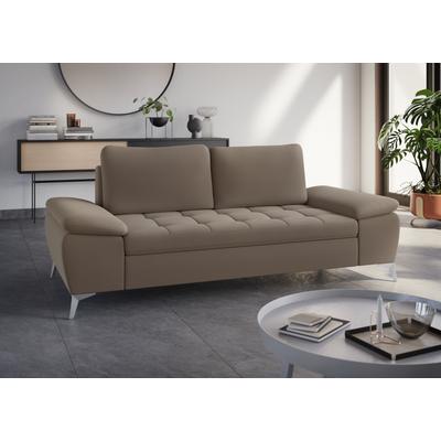 2,5-Sitzer SIT & MORE "Latigo", braun (macchiato), B:211cm T:90cm, Sofas, mit hochwertigen Metallfüßen Image