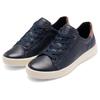 Sneaker ARA "ROM", Damen, Gr. 3 (35,5), bunt (dunkelblau, braun), Glattleder, Veloursleder, unifarben mit Farbeinsatz, sportlich, Schuhe, Schnürschuh, Komfortschuh in Bequemweite G (= weit)