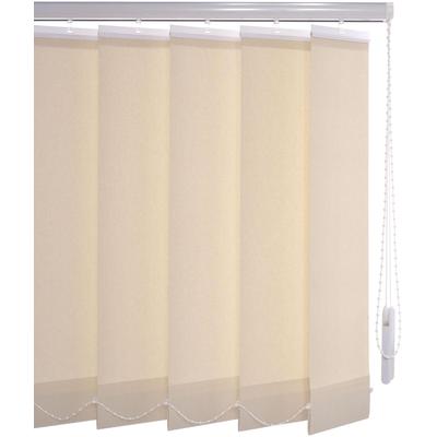 Lamellenvorhang LIEDECO "Vertikalanlage 89 mm" Gr. 6, beige (creme), B:220cm H:180cm, Jalousien Image