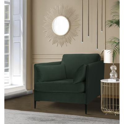 Sessel LEONIQUE "Light", grün, B:70cm H:83cm T:92cm, 100% Polyester, Sessel, inklusive loser Zierkissen, mit schmalen Armlehnen und Teleskopfüßen Image
