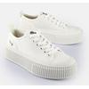 Sneaker BUFFALO "MADISON", Damen, Gr. 42, weiß, Textil, sportlich, Schuhe, Freizeitsneaker, Halbschuh, Schnürschuh mit Memory Foam Fußbett
