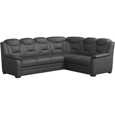 Ecksofa COTTA "Marcus L-Form", grau (fango), B:263cm H:99cm T:211cm, 64% Polyurethan, 25% Polyester, 11% Baumwolle, Sofas, wahlweise mit Bettfunktion & Stauraum Image