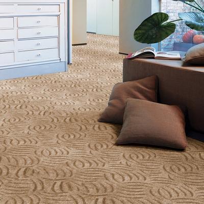 Teppichboden ANDIAMO "Amberg, Strukturschlinge, Made in Belgium", beige, B:500cm H:9mm L:500cm, Kunstfaser, Teppiche, Breite 200, 300, 400 oder 500 cm, Hoch-Tief Effekt, strapazierfähig Image