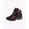 Stiefelette WALDLÄUFER, Damen, Gr. 4,5, schwarz (schwarz, rot), Nubukleder, Rindsleder, sportlich, Schuhe