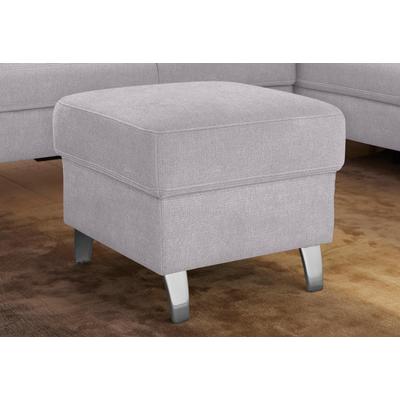 Hocker SIT & MORE "Arngast", silber, B:58cm H:48cm T:58cm, Luxus-Microfaser ALTARA NUBUCK (100% Polyester), Struktur (100% Polyester), Flachgewebe (90% Polyester; 10% Polyamid), Hocker Image