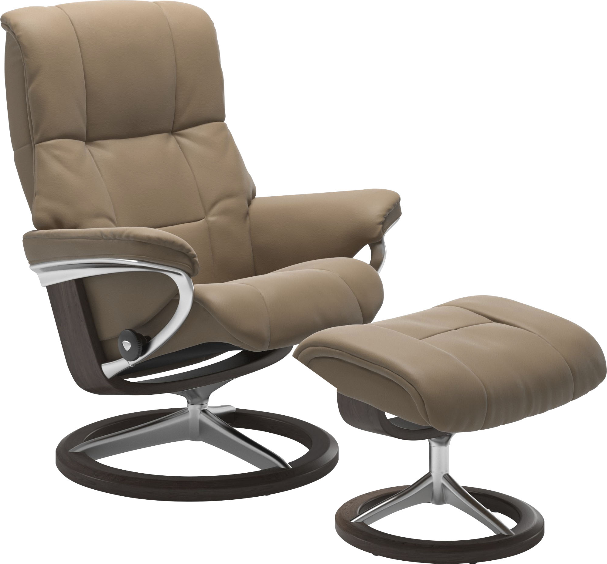 Relaxsessel STRESSLESS "Mayfair", braun (almond paloma), B:79cm H:102cm T:73cm, Leder BATICK: BATICK ist ein leicht korrigiertes, durchgefärbtes und genarbtes Möbelleder, bei dem die meisten Unebenheiten und Spuren in der Regel entfernt...