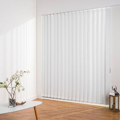 Lamellenvorhang LIEDECO "Lamellenvorhang Vertikalanlage Verdunkelung - 127 mm Lamelle" Gr. 9, weiß (weiß, weiß), B:120cm H:250cm, Jalousien, Kürzbare Vertikalanlage Verdunkelung Image