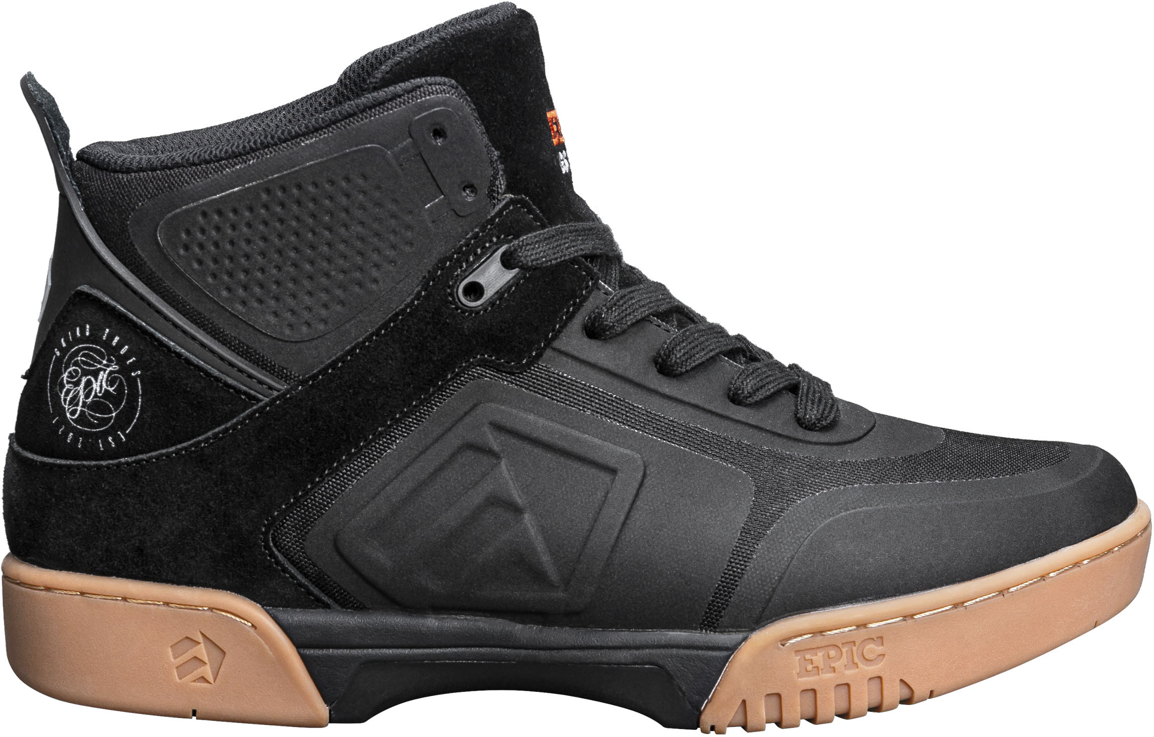 Gleitschuh EPIC GRINDSHOES "Stomper/Storm" Gr. 42, braun (schwarz, braun, weiß), Inlineskates_Rollschuhe, 42 (bis ), Leder, Nylon