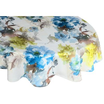 Tischdecke WIRTH "MOLINELLA" Gr. 1, blau, B:130cm L:190cm, Polyester, Tischdecken, oval Image