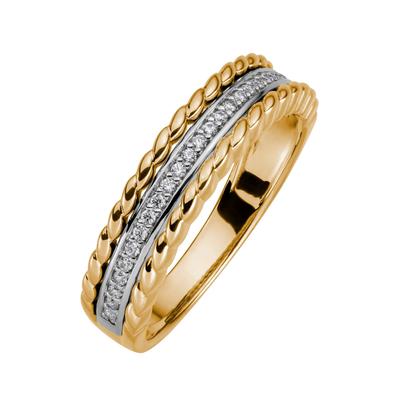 Fingerring LADY Gr. 20, gold (gelbgold 375), Fingerringe, Damen, 20, Metall-Gold, Metall, Gold Image