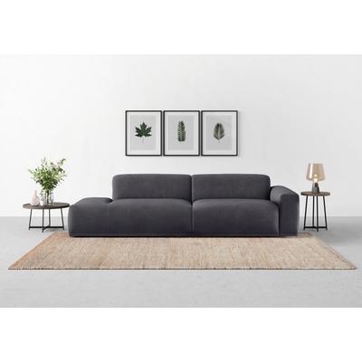 Big-Sofa TRENDMANUFAKTUR "Braga, mit hochwertigem Kaltschaum, Megasofa, in Cord erhältlich", grau (anthrazit), B:277cm H:72cm T:107cm, 100% Polyester, Sofas, modernes Big-Sofa, Couch mit hohem Sitzkomfort, 277/72/107 cm (B/H/T)