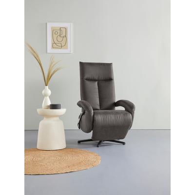TV-Sessel SIT & MORE "Tycoon", grau (anthrazit), B:74cm H:112cm T:82cm, 100% Polyester, Sessel, wahlweise manuell, mit zwei Motoren oder mit Akku oder mit 2 Motoren Image