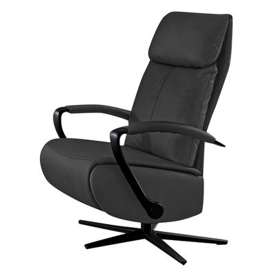 Relaxsessel W.SCHILLIG "rumbaa", grau (anthrazit s37), B:73cm H:115cm T:84cm, Stoff S37 (100% Polyester): Luxus-Microfaser in Lederoptik, Sessel, wahlweise mit Doppelmotor, in Größen S, M & L, mit 5-Sternfuß Image