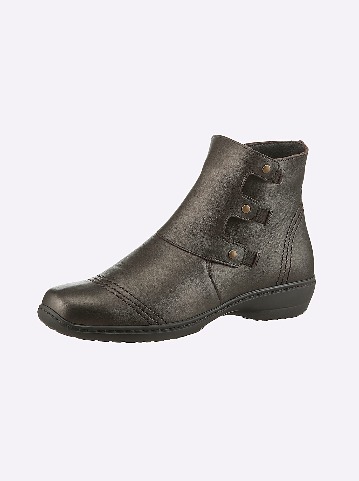 Stiefelette CLASSIC, Damen, Gr. 42, braun (bronzefarben), Glattleder, Leder, Rindsleder, Schuhe