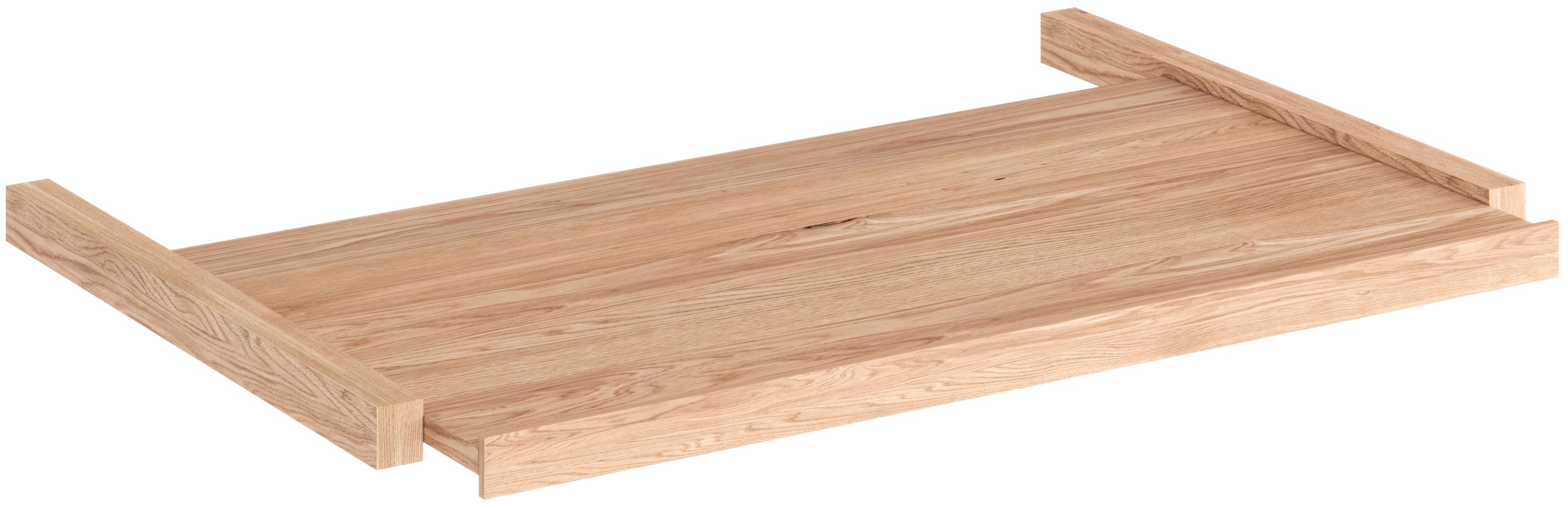 Einlegeboden HOME AFFAIRE "Azelie", braun (wildeiche), B:98cm H:2cm T:58cm, Massivholz, Einlegeböden, ausziehbar