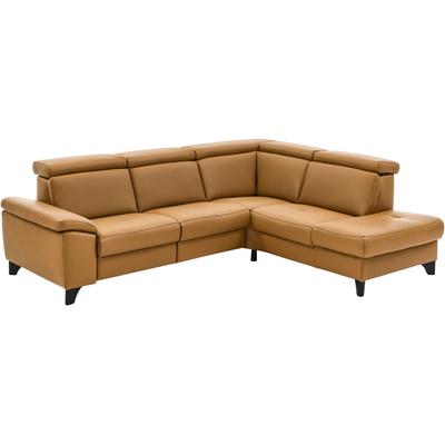 Ecksofa DIE PLANBAR "PN-EM23166 L-Form", gelb (kurkuma), B:261cm H:80cm T:235cm, Sofas, optional mit Kopfteilverstellung und Stauraum Image