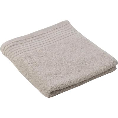 Handtuch GÖZZE "Hanna", silber (silberfarben), B:50cm L:100cm, Walkfrottier, Obermaterial: 100% Baumwolle, Handtücher (Packung), im Set, moderne Uni-Farben, mit strukturierter Bordüre Image