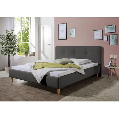 Polsterbett MAINTAL "Lonepine", grau (anthrazit), B:213cm H:97cm L:208cm, Betten, Bettseiten zerlegt, ohne Bettkasten Image