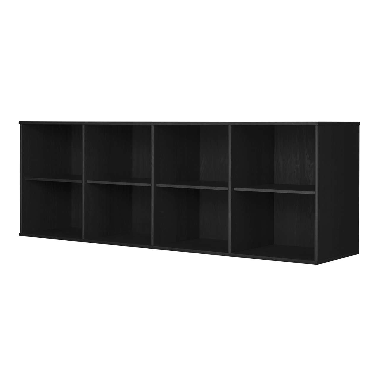 Sideboard HAMMEL FURNITURE "Mistral, Hochwertig Bücherregal, Lowboard, hängend/stehend montierbar", schwarz (schwarz gebeizt), B:220cm H:61cm T:42cm, Massivholz, Spanplatte, Sideboards, mit 5 verstellbare Einlegeböden, B: 220 cm, anpassungsbar...