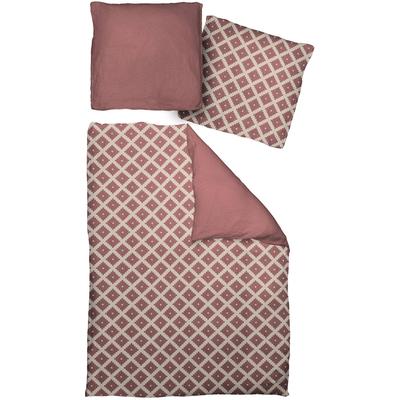 Bettwäsche ADAM "Maroccan Shiraz", rot (kirsche), B/L: 135cm x 200cm, , Renforcé, B/L: 80cm x 80cm, Renforcu00e9, Obermaterial: 100% Baumwolle, Bettwäsche, mit Karomuster Image