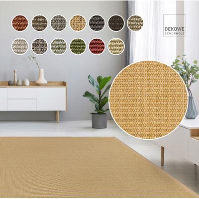 Sisalteppich DEKOWE "Mara S2 mit Bordüre Spezial", beige (natur), B:250cm H:5mm L:350cm, Sisal, Teppiche, 100% Sisal, auch als Läufer, Wohnzimmer Image