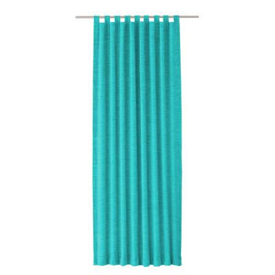 Vorhang WIRTH "Trondheim 234 g/m²" Gr. 5, blau (türkis), B:132cm H:225cm, Chenille, Polyacryl, Gardinen Image