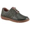 Schnürschuh JOSEF SEIBEL "Neele 44", Damen, Gr. 40, grün (dunkelgrün), Leder, casual, Schuhe, Freizeitschuh, Komfortschuh mit Wechselfußbett aus Leder