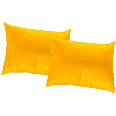 Dekokissen WIRTH "Janine" Gr. 3, gelb (gelb, gemustert, unifarben), B:40cm L:60cm, Polyester, Dekokissen_Sitzkissen_Kissenhüllen, Kissenhülle ohne Füllung, 2 Stück Image