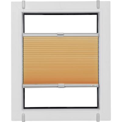 Wabenplissee SUNLINES "One Size Style Honeycomb TL", rot (apricot, grau, grau), B:45cm H:100cm, Obermaterial: 85% Polyester, 15% sonstige Fasern, Plissees, Zubehörfarbe grau, zum Klemmen Image