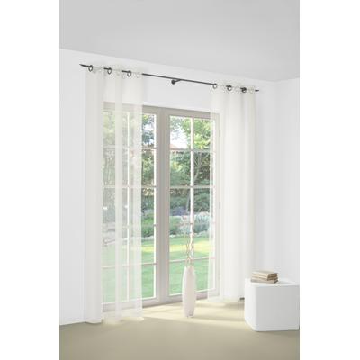 Gardine WIRTH "Bettina", beige (creme), B:800cm H:175cm, Polyester, Gardinen, Fertig-Store mit Metallösen nach Maß Image