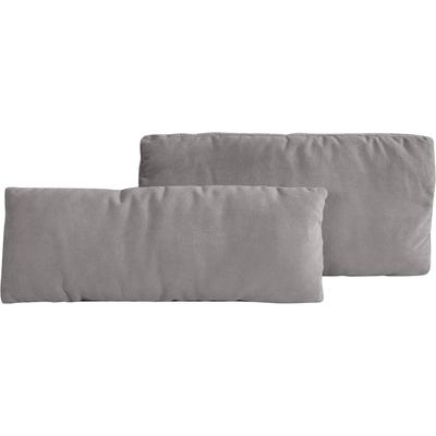 Sofakissen PLACES OF STYLE "Bloomfield", grau, B:75cm T:20cm, 92% Polyester 8% Nylon, Polsterauflagen, Sofa-Zubehör, Kissenset: bestehen aus einem Vorlagekissen und einem Nierenkissen Image