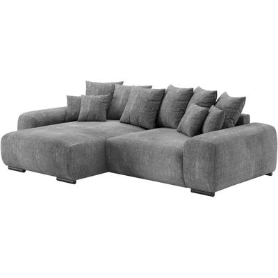 Ecksofa MR. COUCH "Sundance II, L-Form", grau (dolce 16 graphite), B:318cm H:92cm T:188cm, Dolce (100% Polyester), Sofas, mit DuraSpring-Taschenfederkern bis 140 kg belastbar Image