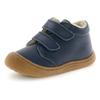 Lauflernschuh NATURINO "Cocoon Wide", Kinder, Gr. 21, blau (dunkelblau), Nappaleder, casual, Schuhe, Babyschuh, Klettschuh mit Wollfutter, Größenschablone zum Download
