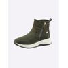 Stiefelette CAPRICE, Damen, Gr. 42, grün (khaki), Leder, Textil, sportlich, Schuhe