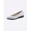 Ballerina CLASSIC BASICS, Damen, Gr. 40, grau (hellgrau), Glattleder, Basic, Schuhe