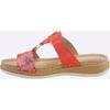 Pantolette FISCHER, Damen, Gr. 42, rot, Lederimitat, sportlich, Schuhe