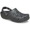 Clog CROCS "Classic Floral Cut Out Clog", Damen, Gr. 42, schwarz, casual, Schuhe, Sandale, Sommerschuh, Loafer mit Lüftungsöffnungen in Blütenstruktur