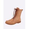 Schnürstiefelette ANDREA CONTI, Damen, Gr. 36, braun (camel), Leder, Glattleder, Rindsleder, modisch, Schuhe