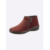 Stiefelette CASUAL LOOKS, Damen, Gr. 37, rot (bordeaux), Veloursleder, sportlich, Schuhe