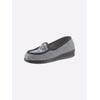 Hausschuh SCHAWOS, Damen, Gr. 37, grau, Textil, Schuhe
