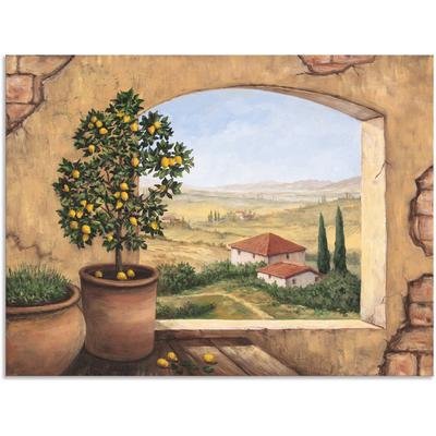 Wandbild ARTLAND "Fenster in der Toskana", beige (farbe bild(er): naturfarben), B:40cm H:30cm, Bilder, als Alubild, Outdoorbild, Leinwandbild, Poster, Wandaufkleber Image