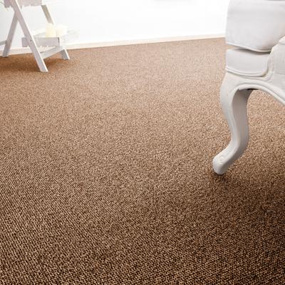 Teppichboden ANDIAMO "Carlos, Feinschlinge, Made in Netherlands", braun (mokka), B:500cm H:6,5mm L:1400cm, Polypropylen, Teppiche, melierte Optik, Breite 400 cm oder 500 cm, strapazierfähig Image